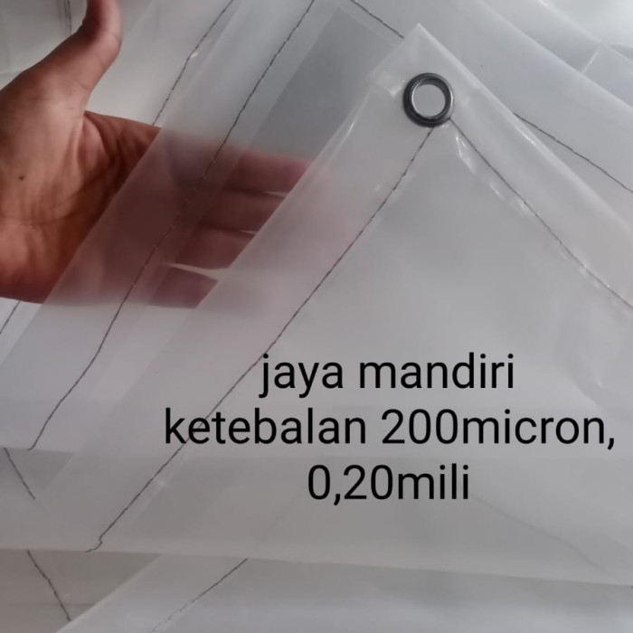 

plastik bening transparan ukn 3 meter x panjang 9 meter