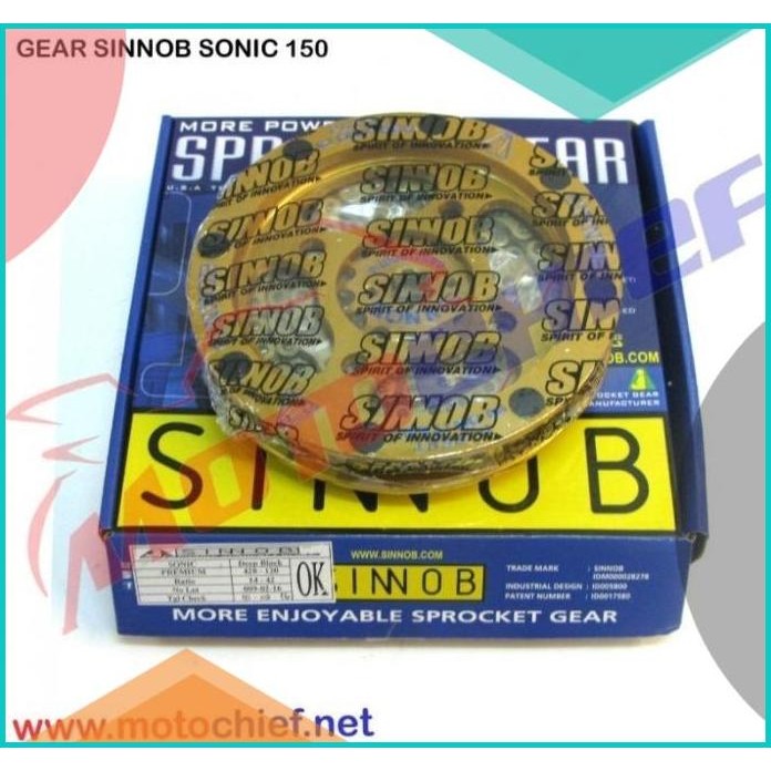 Gear Set Sinnob Sonic 150 Comfort preorder 140BZ4 suku cadang