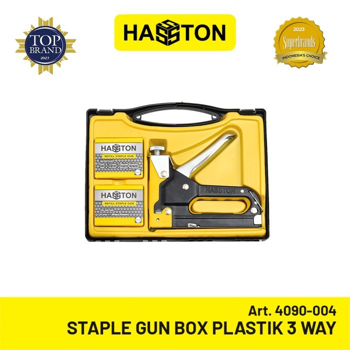 

Hasston Staple Gun 3 Way + Isi / Staples Tembak Set (4090-004) Diskon