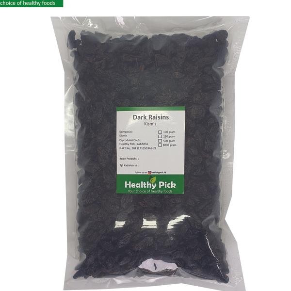 

Dark Raisin 1 Kg Kiss Hitam Dried Bla Seedless Raisins