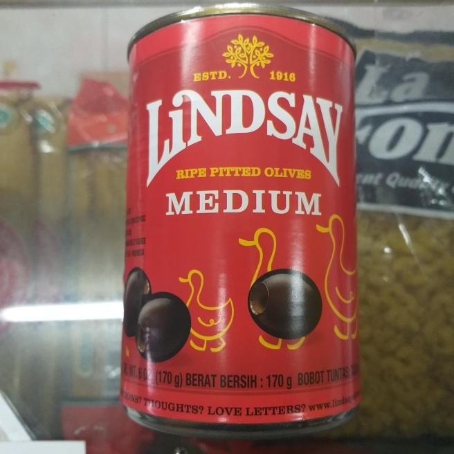 

Lindsay Ripe Pitted O Medium 170Gr Bla O Buah Zaitun Kaleng