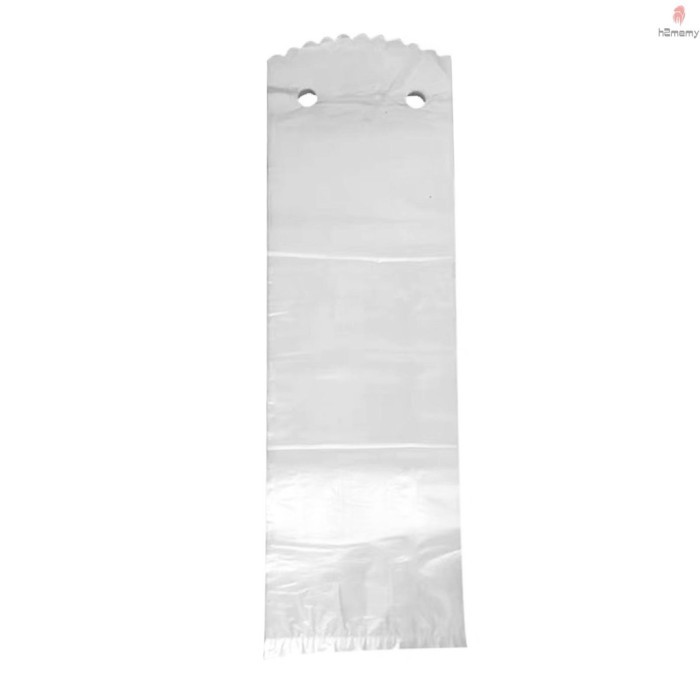 

100pcs Kantong Plastik Tebal Transparan Anti Air Sekali Pakai Cover Pa