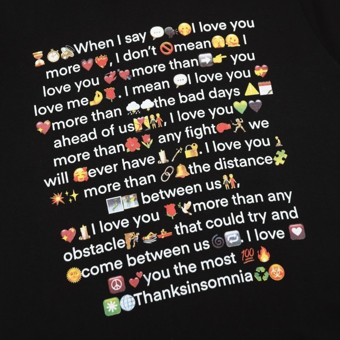 Tshirt Typo Merlin Black Thanksinsomnia New