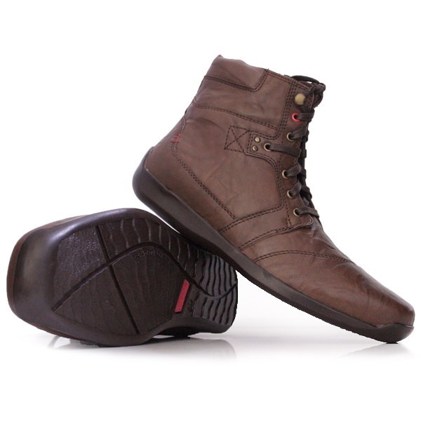 Gino Mariani - Elario 6 Cow Leather Casual Men'S Shoes Dark Brown Barangbaru