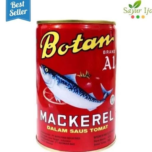 

Botan Maerel Saus Tomat 425 Gr / Kaleng Daging Ikan Makarel
