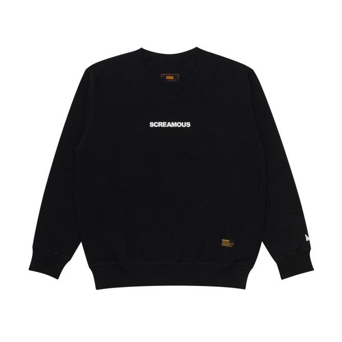 SCREAMOUS SWEATER CREWNECK LEGEND TINY WHITE BLACK