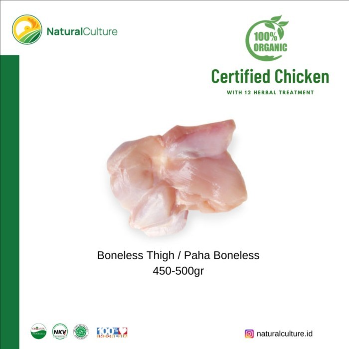 

Boneless Thigh / Paha Boneless Probiotic Herbal Chicken 450-500Gr