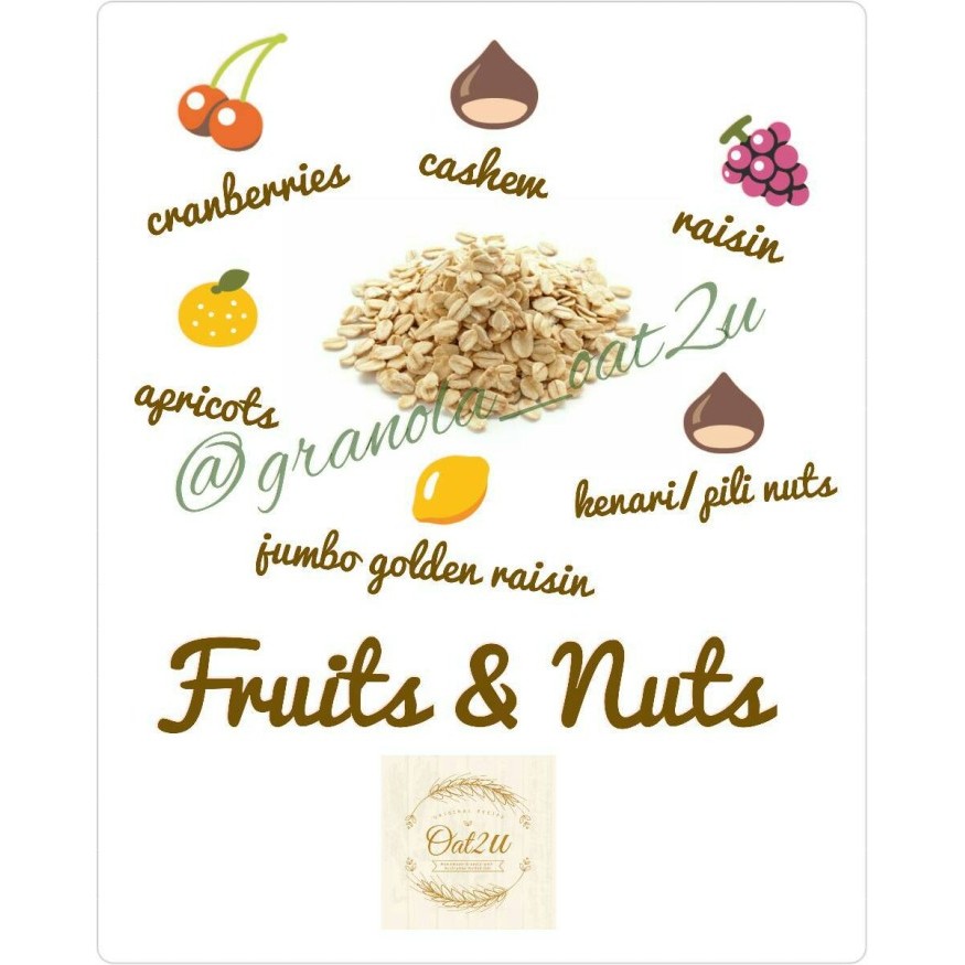 

Granola oat2u Fruits & Nuts