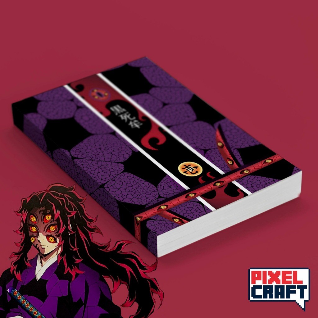 

Pocket Note Anime KIMETSU NO YAIBA Softcover A6 Motif Kokushibo