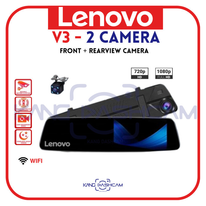 Terlaris Lenovo V3 Dual Camera Dashcam Car Dvr Camera Mobil
