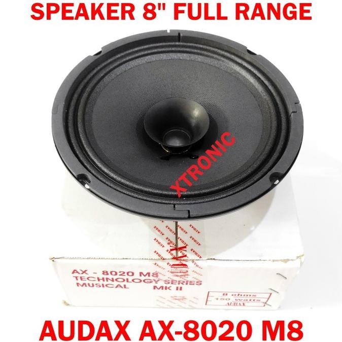 Ax-8020 M8 Speaker Audax 8Inch 8 Inch Fr Fullrange Ax8020 Ori