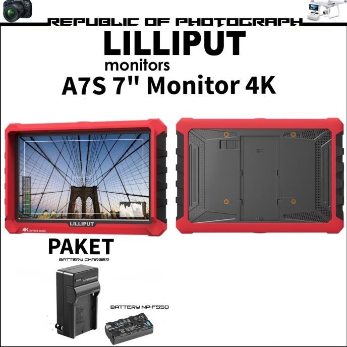TERBARU - LILIPUT A7S 7" Monitor 4K HDMI / LCD MONITOR LILIPUT A7S 4K