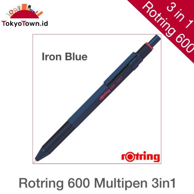 

NEW Rotring 600 3in1 Multipen Ballpoint Mechanical Pencil