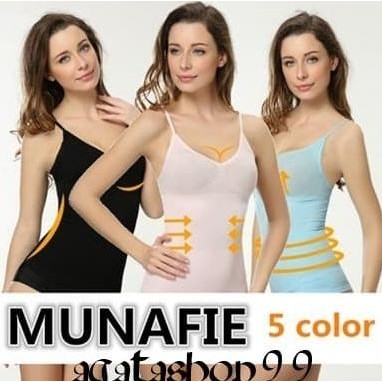 [Camisol Atasan Tank Top Korset Korset Baju] Munafie Slim Cloth Asli