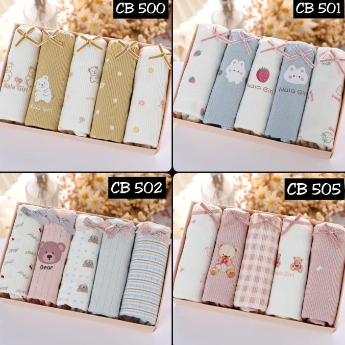Celana Dalam Wanita Box / Pakaian Dalam Wanita Set Underwear Import 5