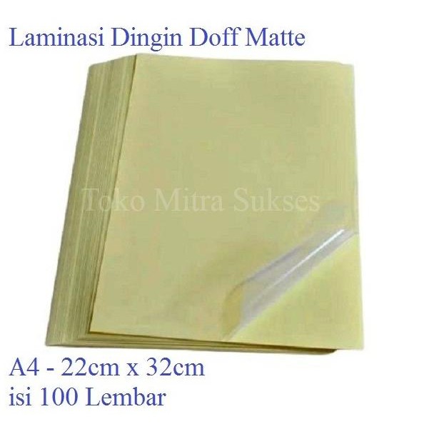 

Stiker Laminating Dingin Glossy & Doff A4