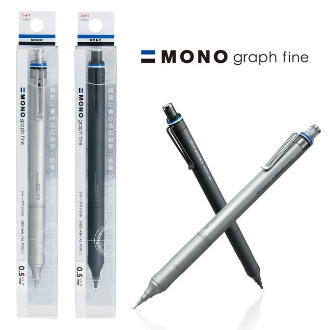 

Tombow Mono Graph Fine Mechanical Pencil 0.3 0.5 Metal Pensil Mekanik