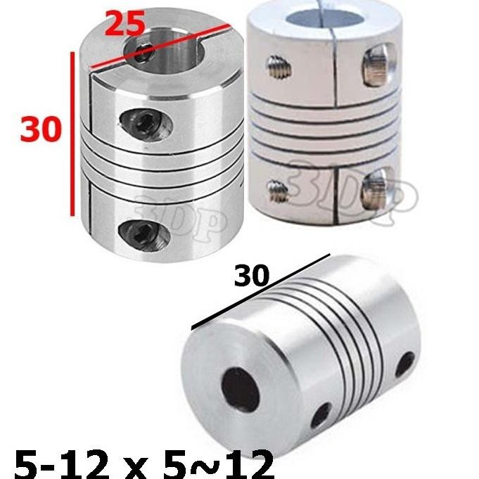 Viral Flexible Coupling (Body25X30Mm) Bore: 8~10Mm X 8~12Mm Best 2024