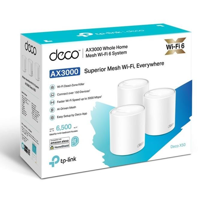 TERLARIS - TP-LINK Deco X50 AX3000 Whole Home Mesh WiFi 6 System