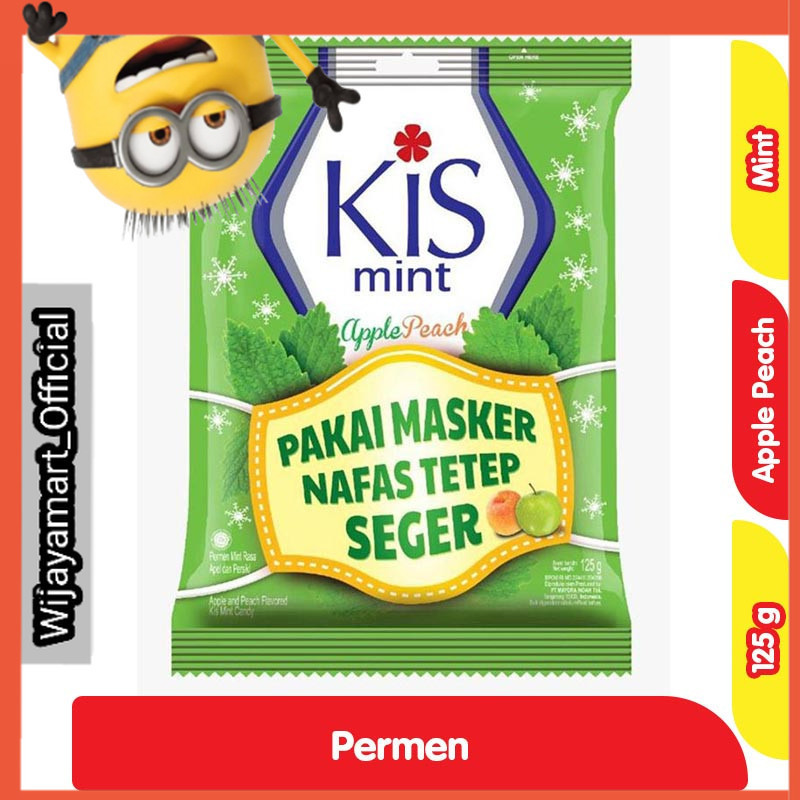 

KIS Permen Permen Mint Apel Persik 125 g