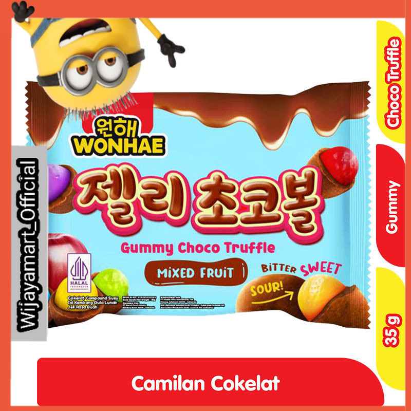 

Wonhae Gummy Cokelat Truffle Mixed Fruit 35 g