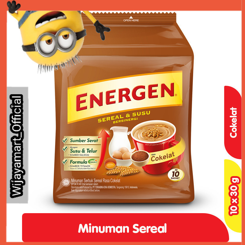 

Energen Minuman Sereal Cokelat 10 x 30 g