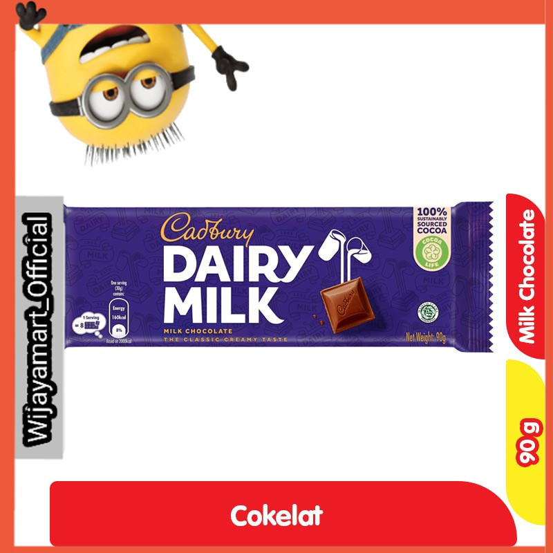 

Cadbury Dairy Milk Cokelat Batang 90 g