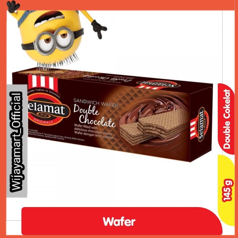 

Selamat Wafer Sandwich Cokelat Double 145 g