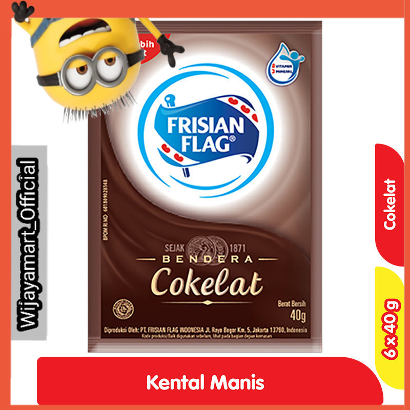

Frisian Flag Kental Manis Cokelat 6 x 40 g