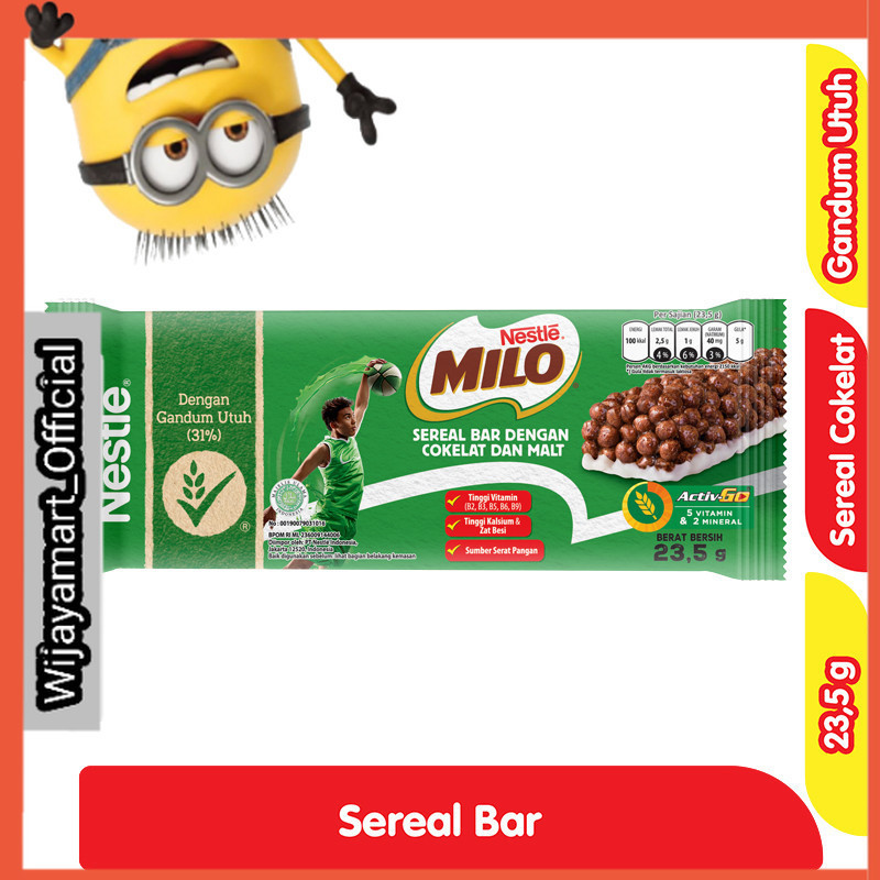 

Milo Sereal Bar Cokelat 23.5 g