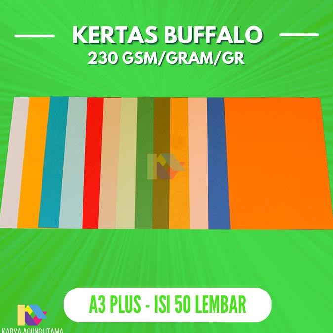 

TERMURAH - Kertas Buffalo A3 Plus isi 50 lembar / Kertas Karton Buffalo A3 Plus