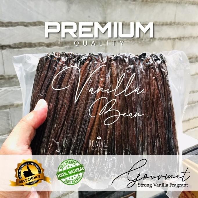 

terbaru vanilla bean premium 500gr (biji vanilli) or vanilla gormet or panili