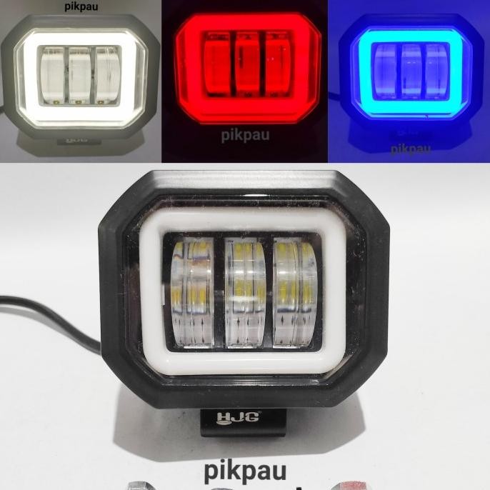 Lampu Tembak Sorot Kotak LED CWL HJG 3 Mata 60 Watt Lensa 6D Angel Eye