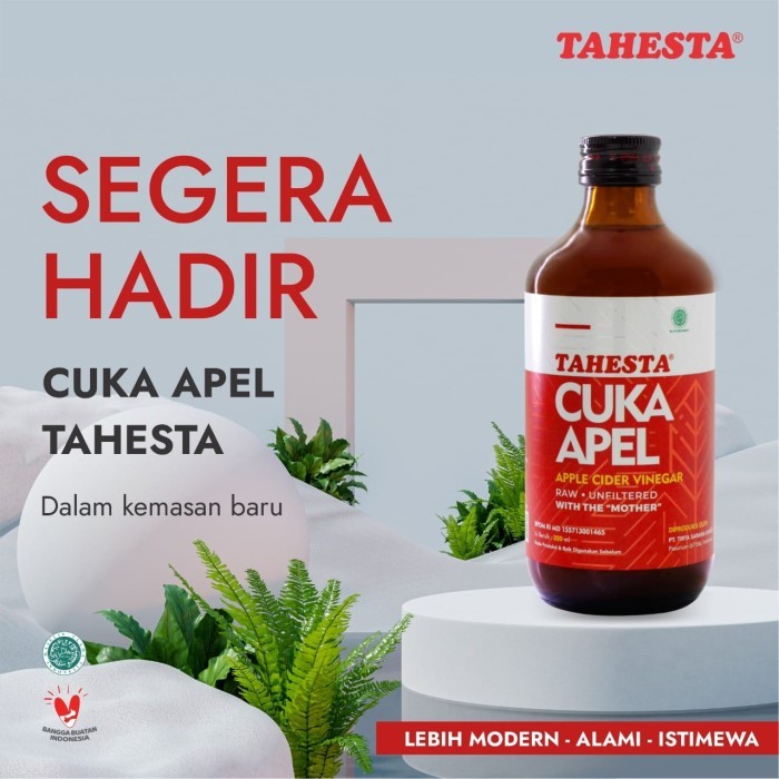 

Cuka Apel Tahesta 320ml Cuka Kesehatan Kemasan Baru