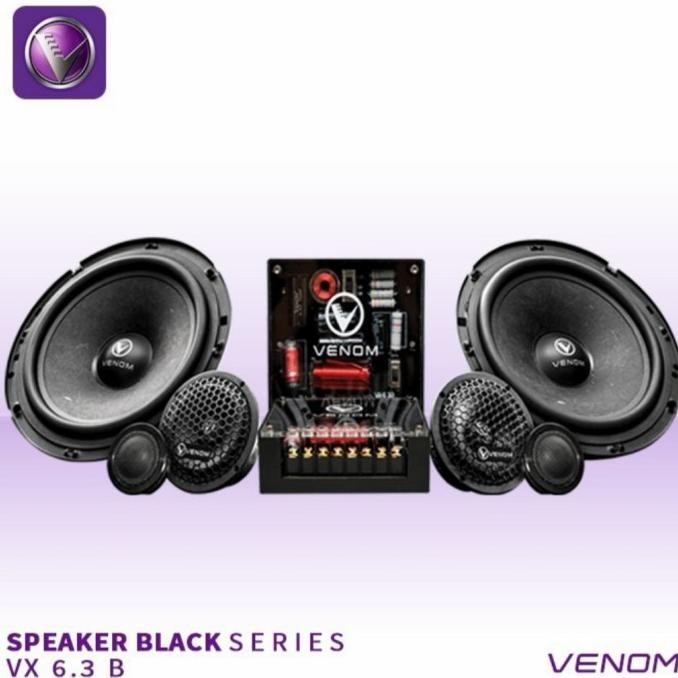 Produk Baru Speaker 3 Way Venom Black VX 6.3 B / Venom Black Series