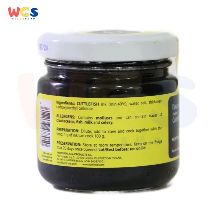 

Nortindal Tinta De Sepia Cuttlefish Squid Ink Jar 90G