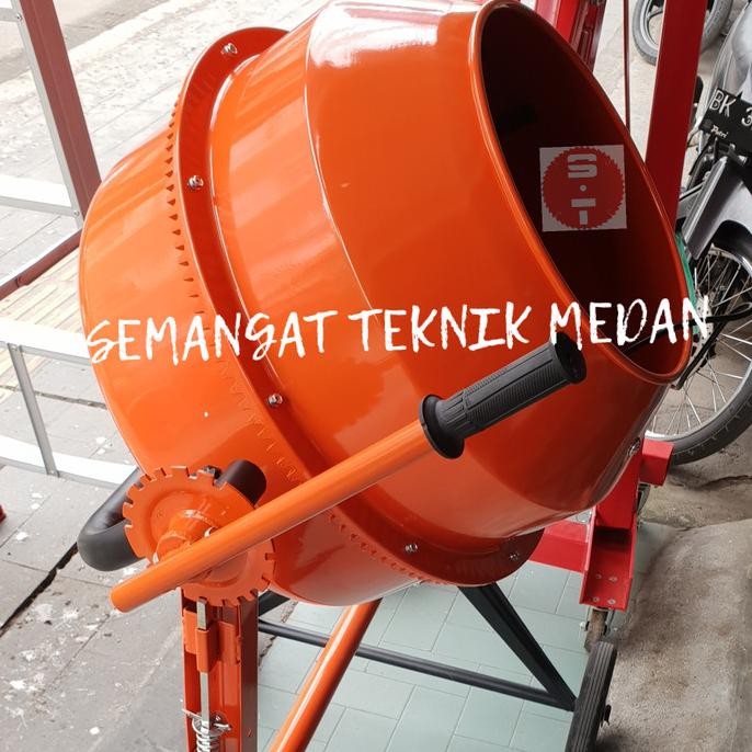 MESIN MOLEN PENGADUK ADUK SEMEN MINI LISTRIK CONCRETE MIXER 120 LITER