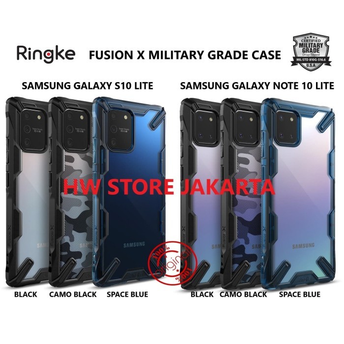 Case Samsung Galaxy S10 Lite / Note 10 Lite Ringke Fusion X Casing
