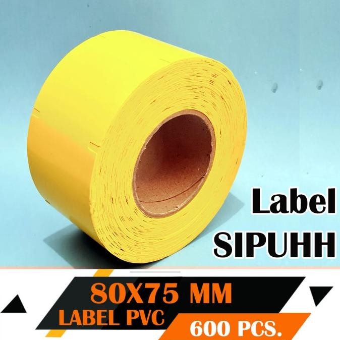 

TERMURAH - Label Sipuhh Perhutani Kuning PVC 80 mm X 75 mm Perforasi 600 Pcs 3