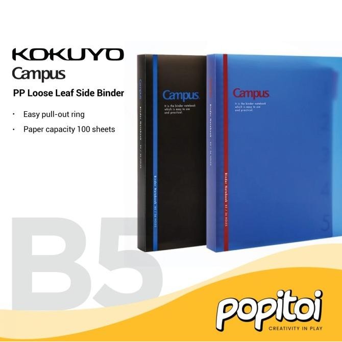 

BEBAS ONGKIR - Kokuyo Campus PP Loose Leaf Side Binder B5 Notebook