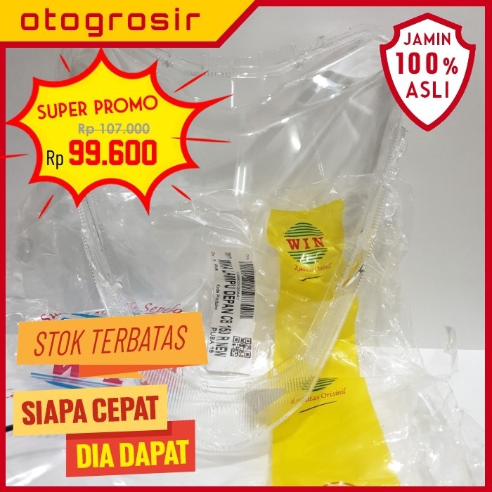 WIN - MIKA KACA LAMPU DEPAN CB150R NEW LED (2015-2018), CB150R NEW LED (2018-2021), CB150R NEW LED