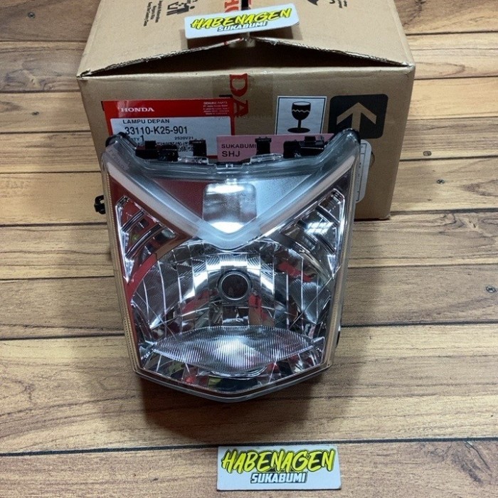 REFLEKTOR KACA MIKA LAMPU DEPAN HEAD LAMP LIGHT HONDA BEAT FI ESP ORI