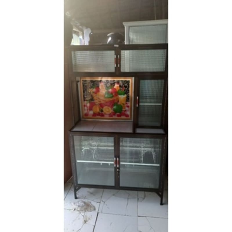 Rak Piring Alumunium 5 Pintu | Rak Piring Keramik| Rak Piring Lemari | Lemari Rak Piring | Rak Dapur