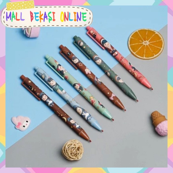 

Terbaru (1pcs) Pulpen Gel Pelajar Dan Kantor Pen Gel Karakter Kartun Joy Girl 100% ori