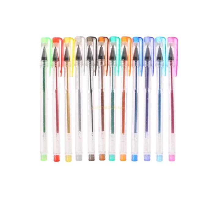 

Terbaru 0.5mm Luminous Flash Colour Party Neon Clip Gel Ink Pen Writing Ballpoint Office 100% ori