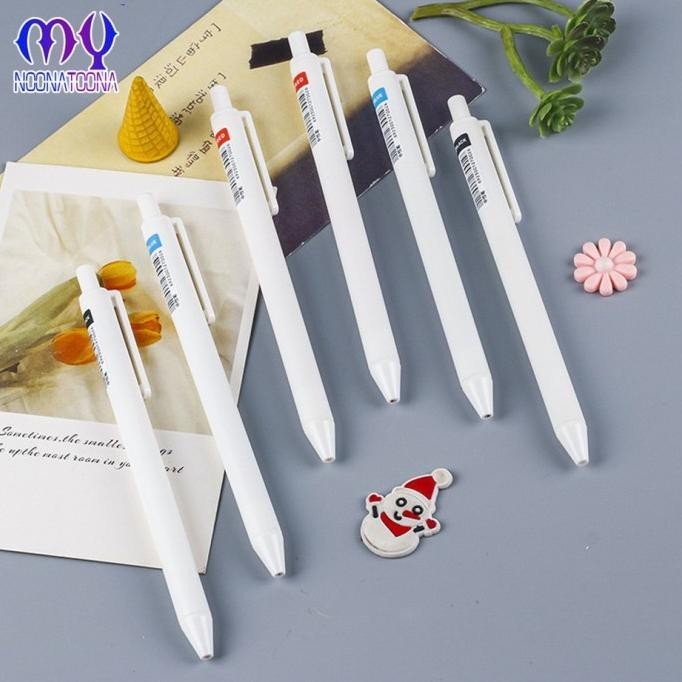 

Terbaru Pena Cetekan Polos Putih Pena Gel Kantor 0.5mm Pulpen Tulis Sekolah 100% ori