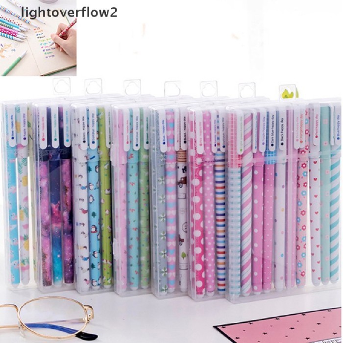 

Terbaru lightoverflow2 6 10pcs Pulpen Gel Warna-Warni Untuk Sekolah Kantor 100% ori