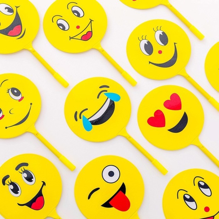 Terbaru New Pulpen Pen Kipas Emoji Pena Ballpoint Bolpen Alat Tulis Kantor Sta 100% ori