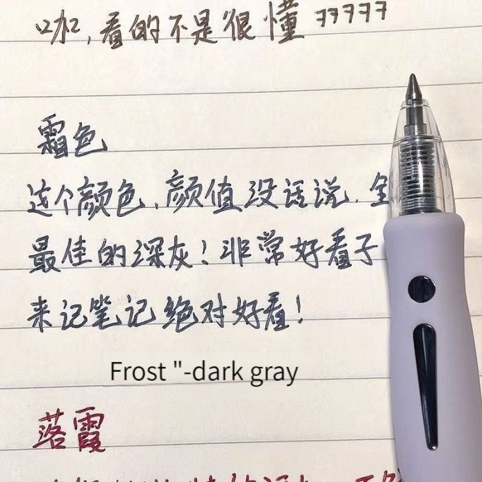 

Terbaru Haile 6Color/set Vintage Retractable Gel Pens Set Ballpoint for Writing Refills Accessories