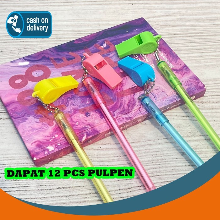 

Terbaru 12 PCS (SELUSIN) PULPEN GANTUNGAN PLUIT PG-1430 PEN PENA BOLPEN BOLPOIN LUCU ANAK ALAT TULIS